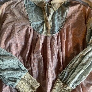 Oli & Hali Soft Yellow and Dusty Pink Paisley Shirt